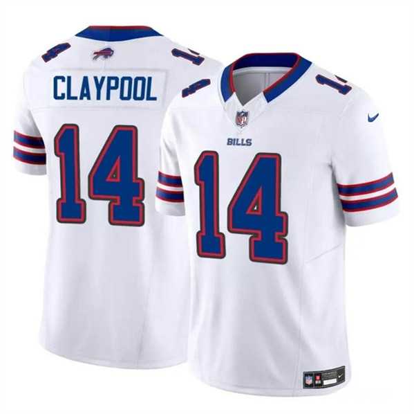 Men & Women & Youth Buffalo Bills #14 Chase Claypool White 2024 F.U.S.E. Vapor Untouchable Limited Stitched Jersey